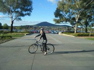 riding around Canberra