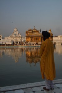 Sikh and his temple