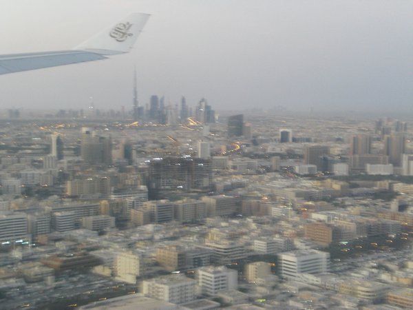 Dubai vom Flieger aus