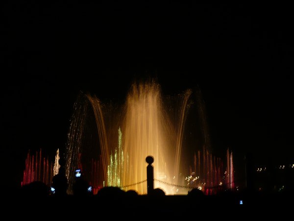 the musical fountain!