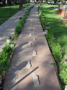 Ghandi's final foot steps