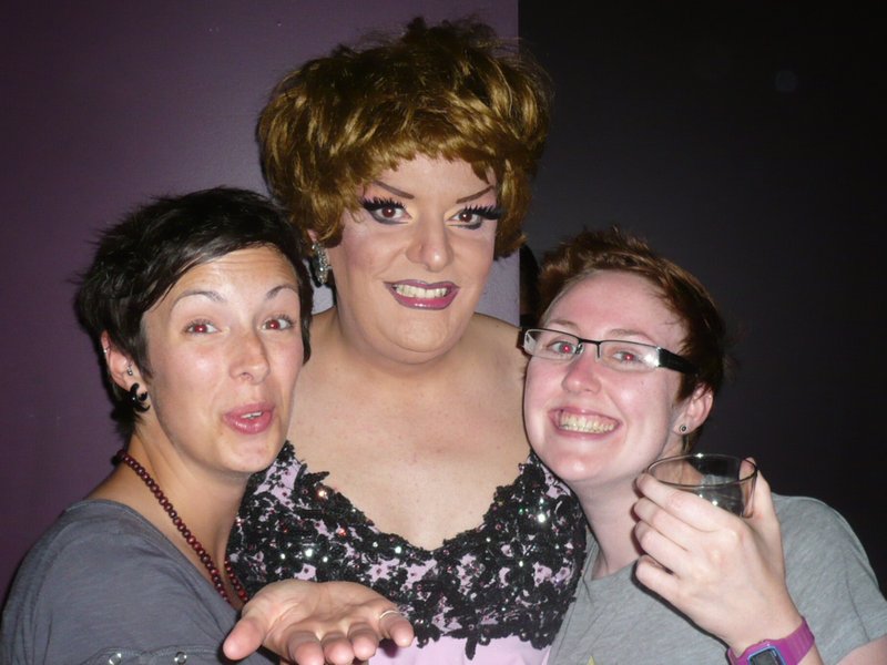 Us and our favourite drag queen. Drunk. 