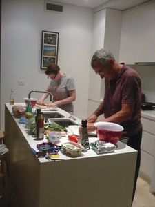 Cooking class in the luxury apartment