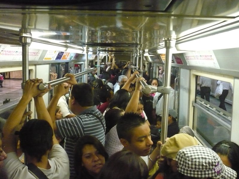 Sweaty underground at rush hour