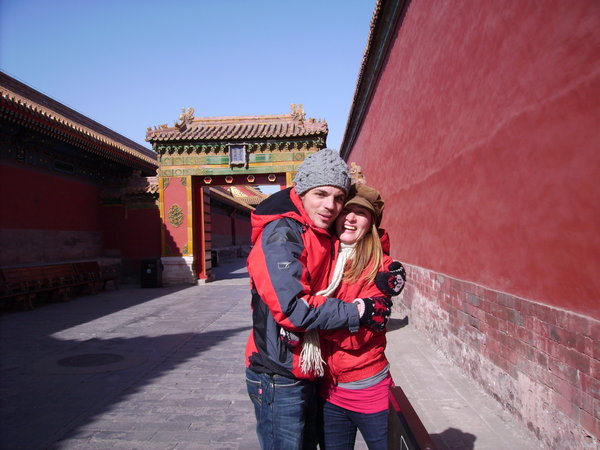 Beijing - Forbidden City - Jawoor, allebei binnen :)
