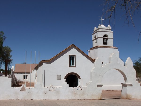 The church in San Pedro de Atacama
