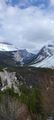 Bird's eye view of Icefields Parkway