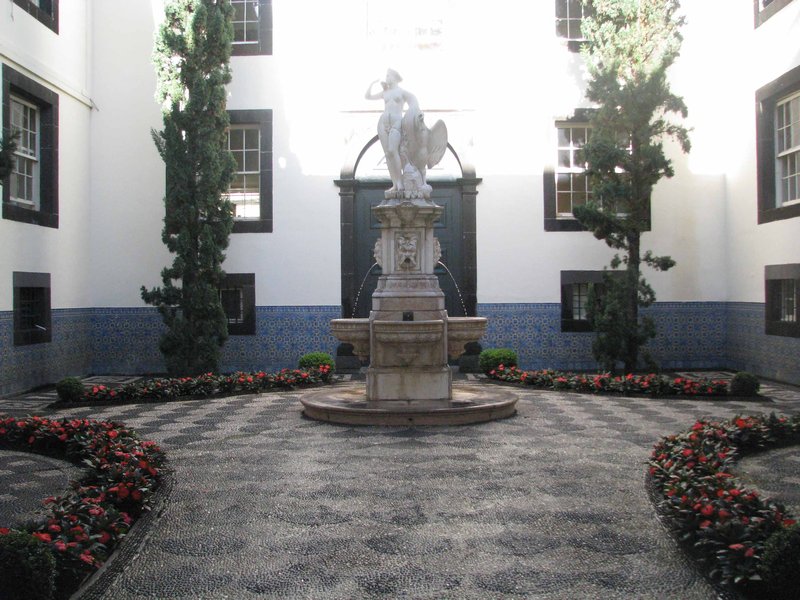 In the courtyard of City Hall