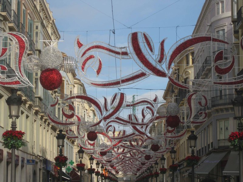 Malaga all dressed up for Christmas
