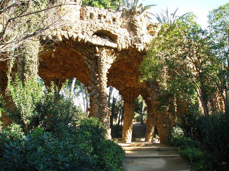 Walkway in Parc Guell