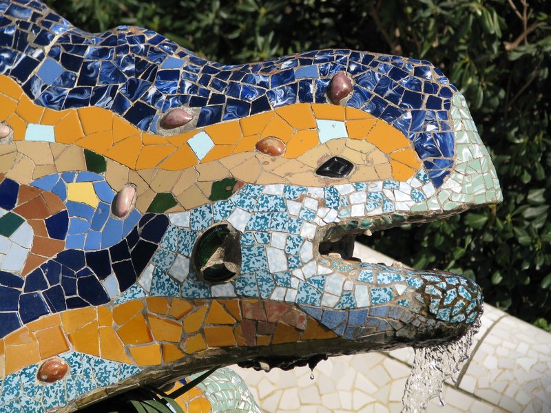Gaudi's Mosaic Dragon at Parc Guell