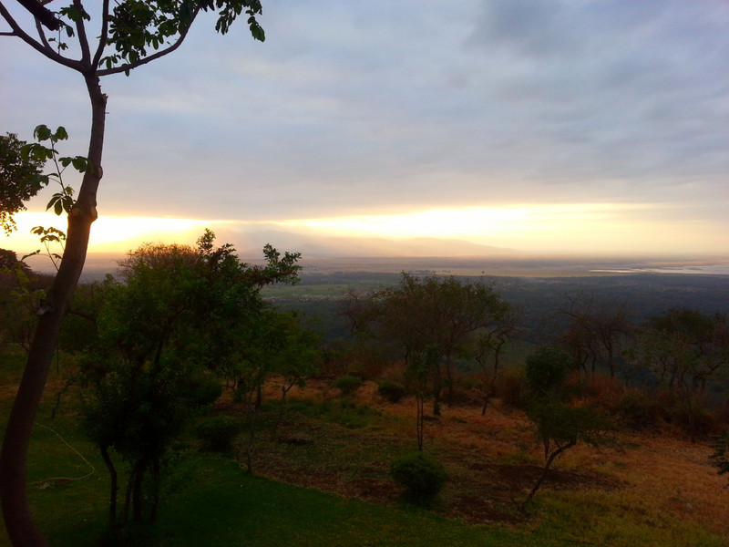 Sunset from our lodge