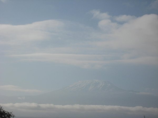 Mount Kilamanjaro in clouds