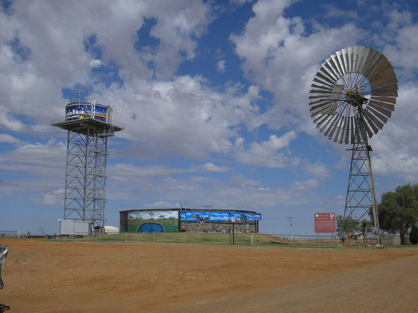 Boulia water tower and bore windmill