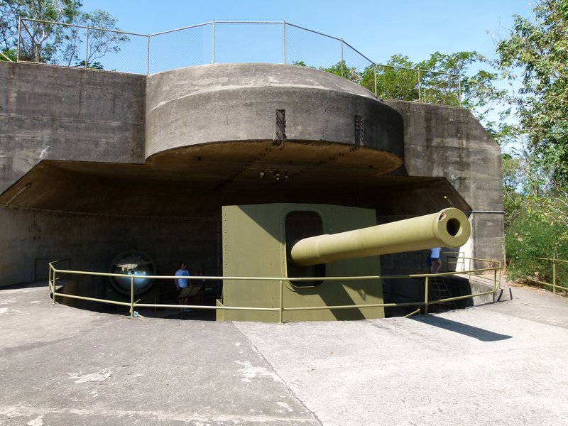 9.2 inch gun replica and emplacement