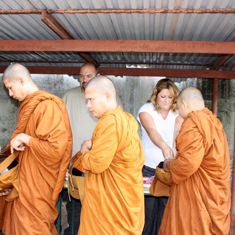 Monks At The Temple