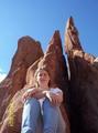 Me sitting on the Three Graces at Garden of the Gods