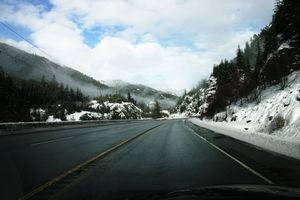 Driving up to Whistler
