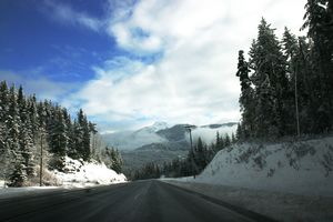 Driving up to Whistler