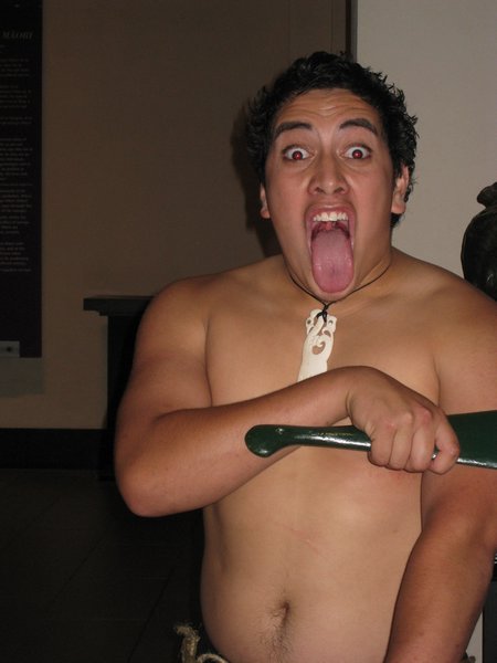 Young Maori warrior