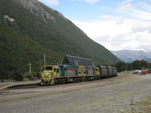 Freight train at Arthurs Pass