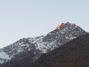 First light on Jebel Toubkal from my hotel room