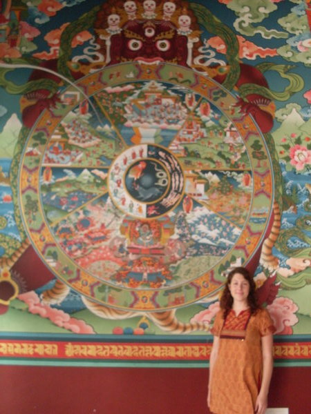 Kate at the Gompa
