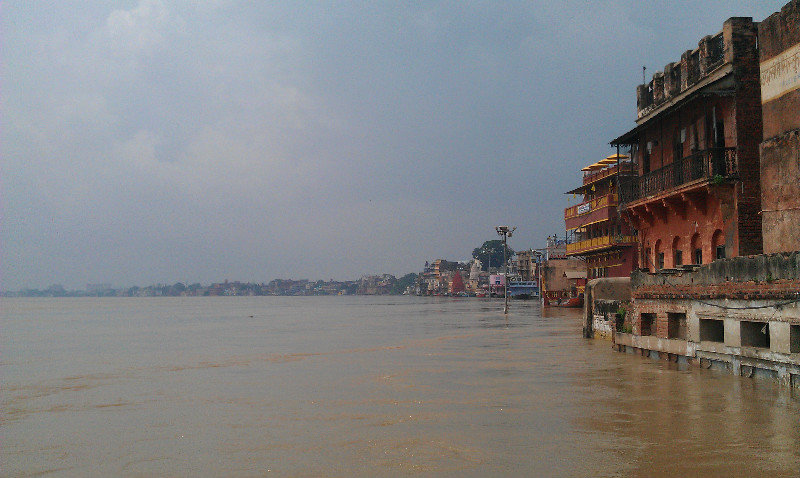 The swollen Ganga
