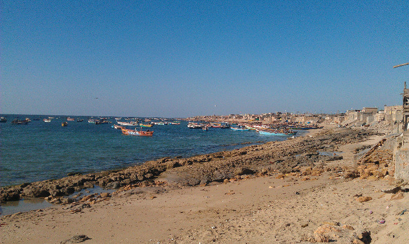The Muslim fisherman village next to Dwarka