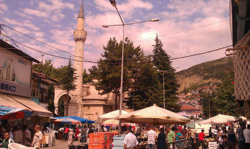 Central market scene in Tokat