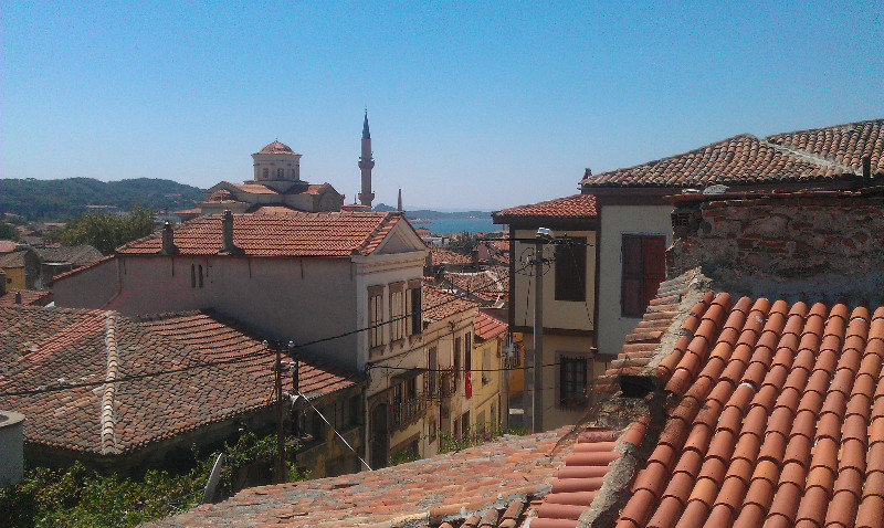 View of Ayvalik from upper terrace