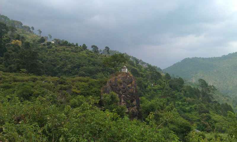 Small temple on way to village