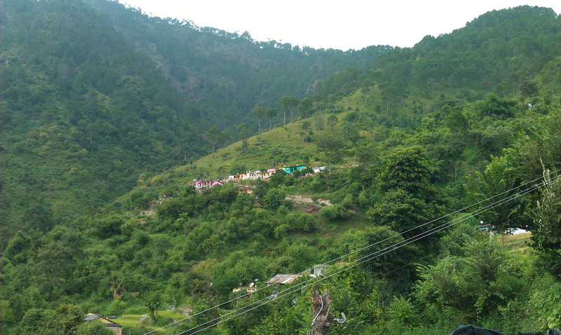 The village on the mountain side