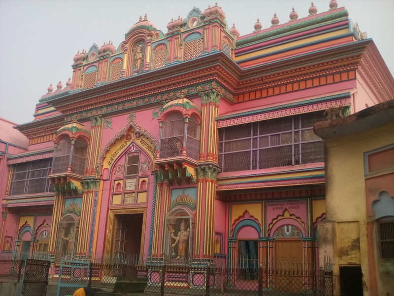 Ornate building in Ayodhya side street
