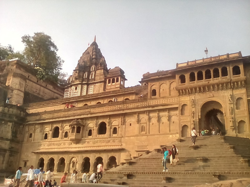 Main temple complex at ghats