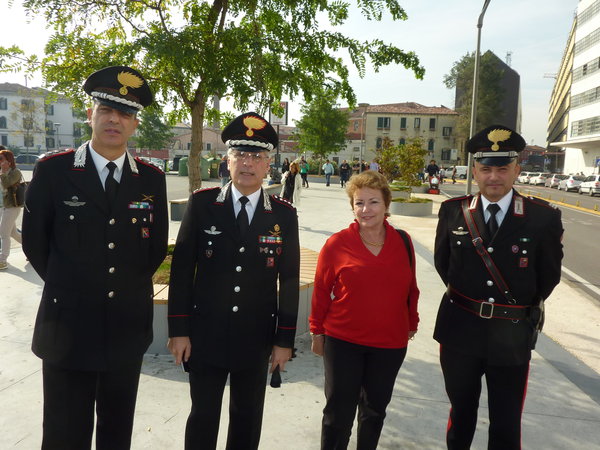 Lyn with the Military Police 