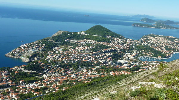 Dubrovnik town from cable car