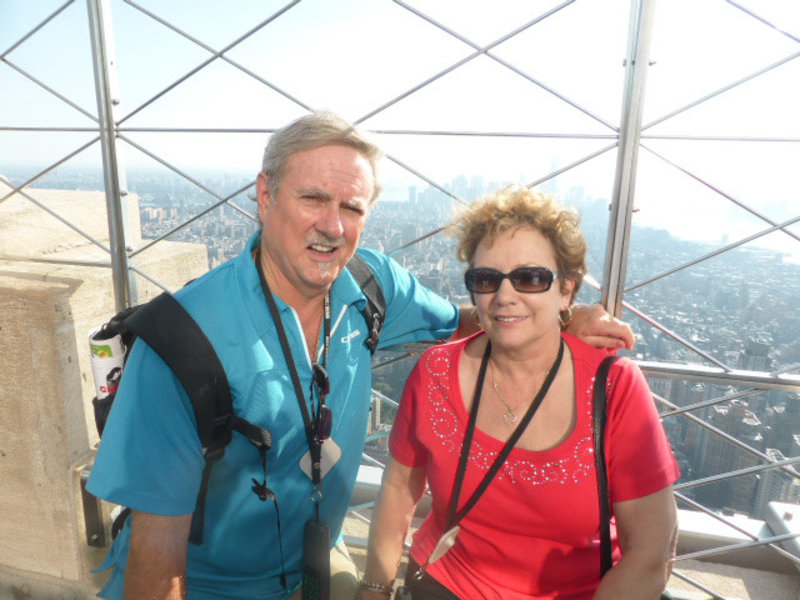 John & I at the top of the Empire State building