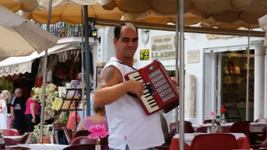 Piano accordion man