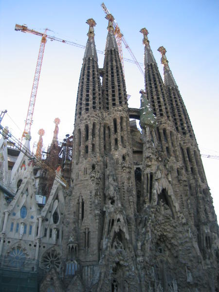 The Unfinished cathedral in barcelona