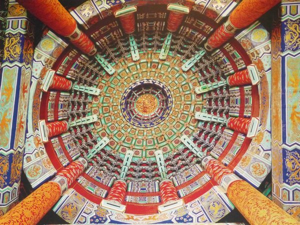 The celing at the temple of heaven