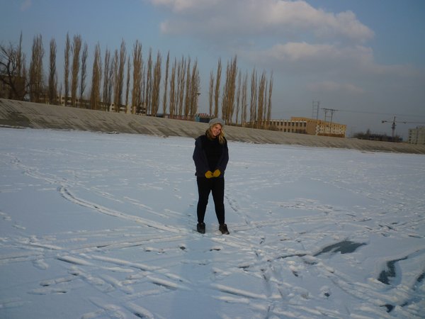 Me walking on ice!