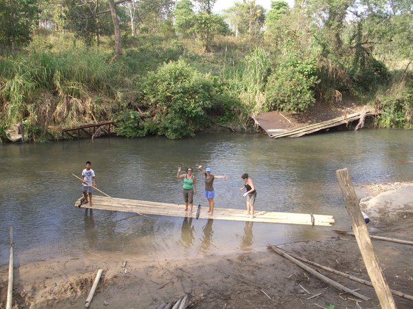 bamboo rafting..
