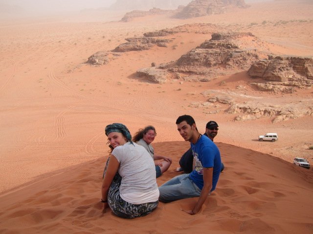 sand dunes at Wadi Rum