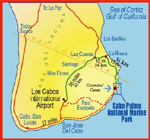 Map of Cabo Pulmo Location