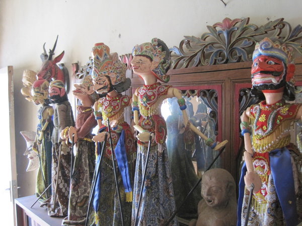 Javanese wooden puppets