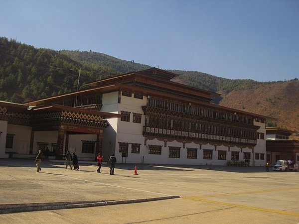 Arrivals hall at Bhutan's Paro Airport