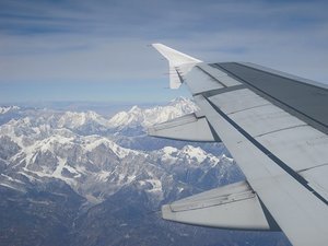 Flying over Himalayas, from Nepal to Bhutan - spectacular!