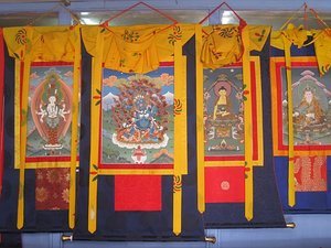 Thangkas - traditional Tibetan Buddhist paintings