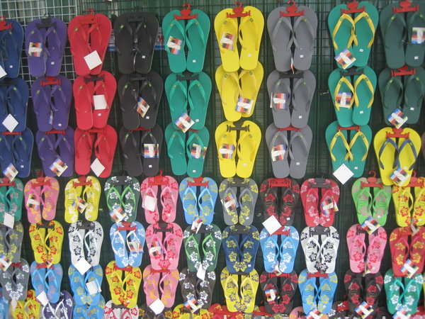 Bangkok: Flip flops for sale